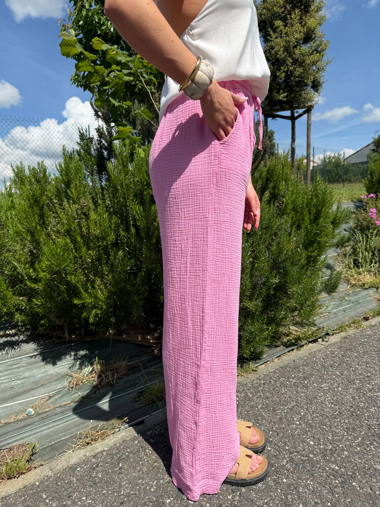 Pantalon Chloé gaze de coton