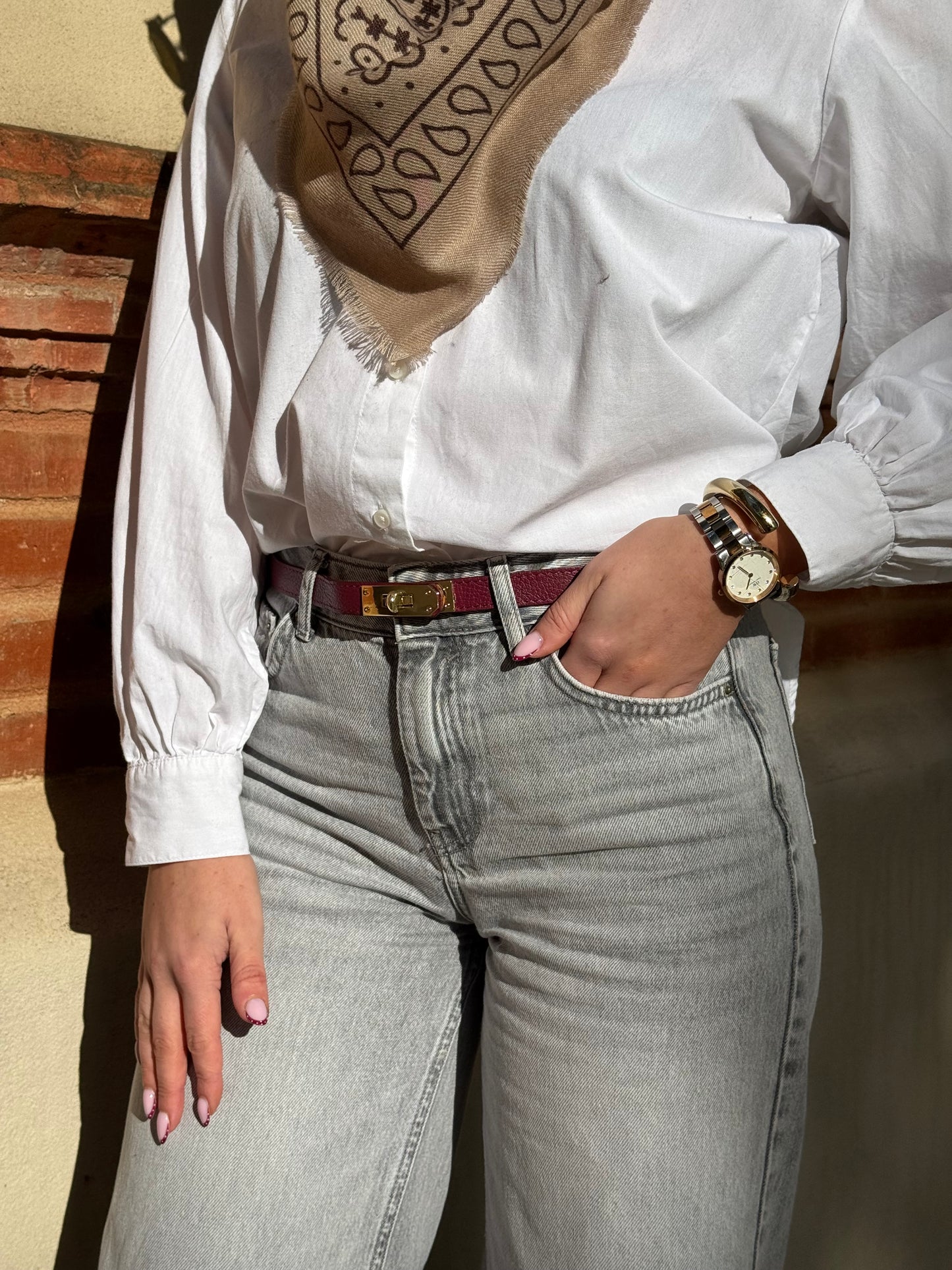 CEINTURE AJUSTABLE CUIR