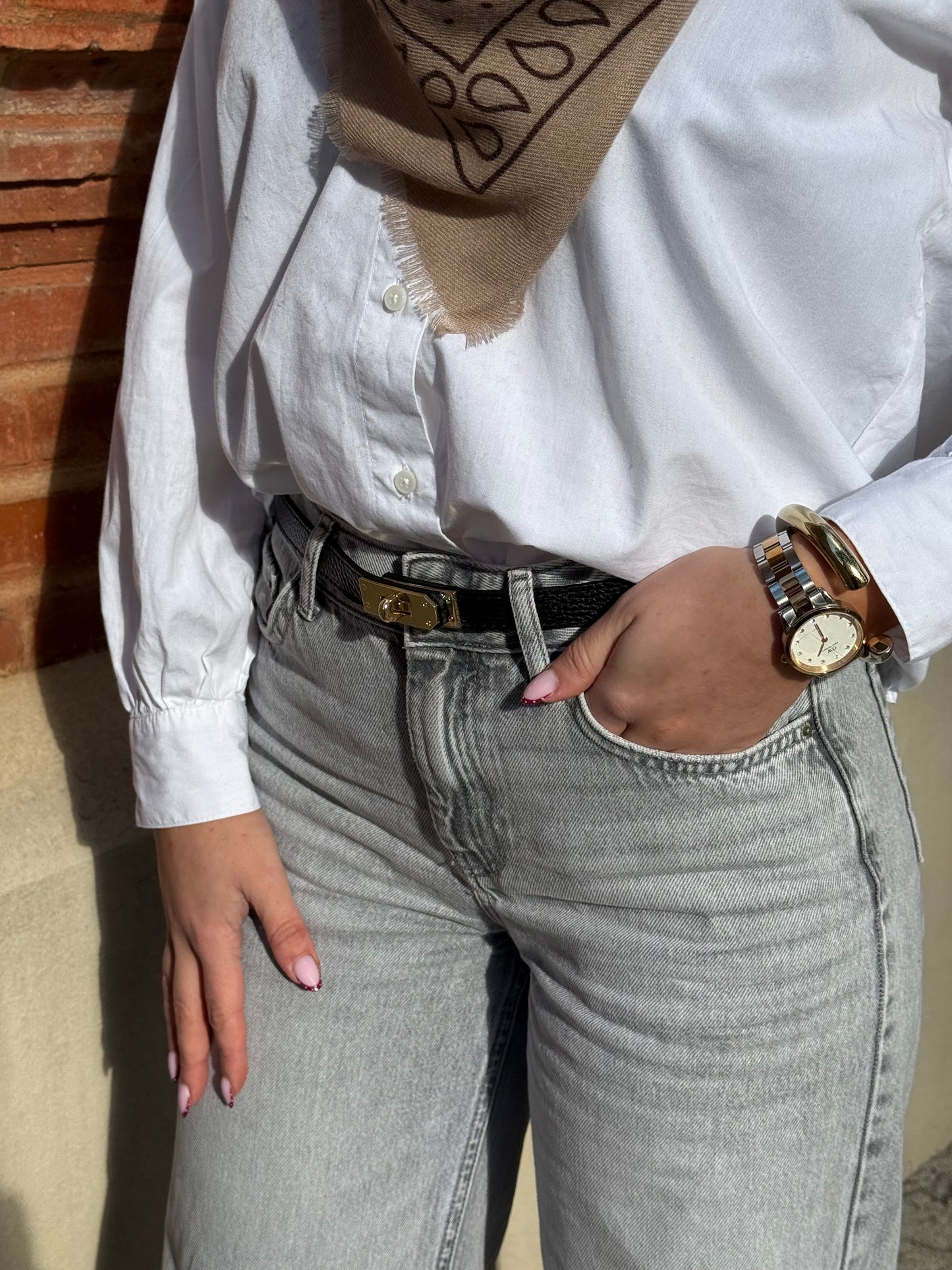 CEINTURE AJUSTABLE CUIR