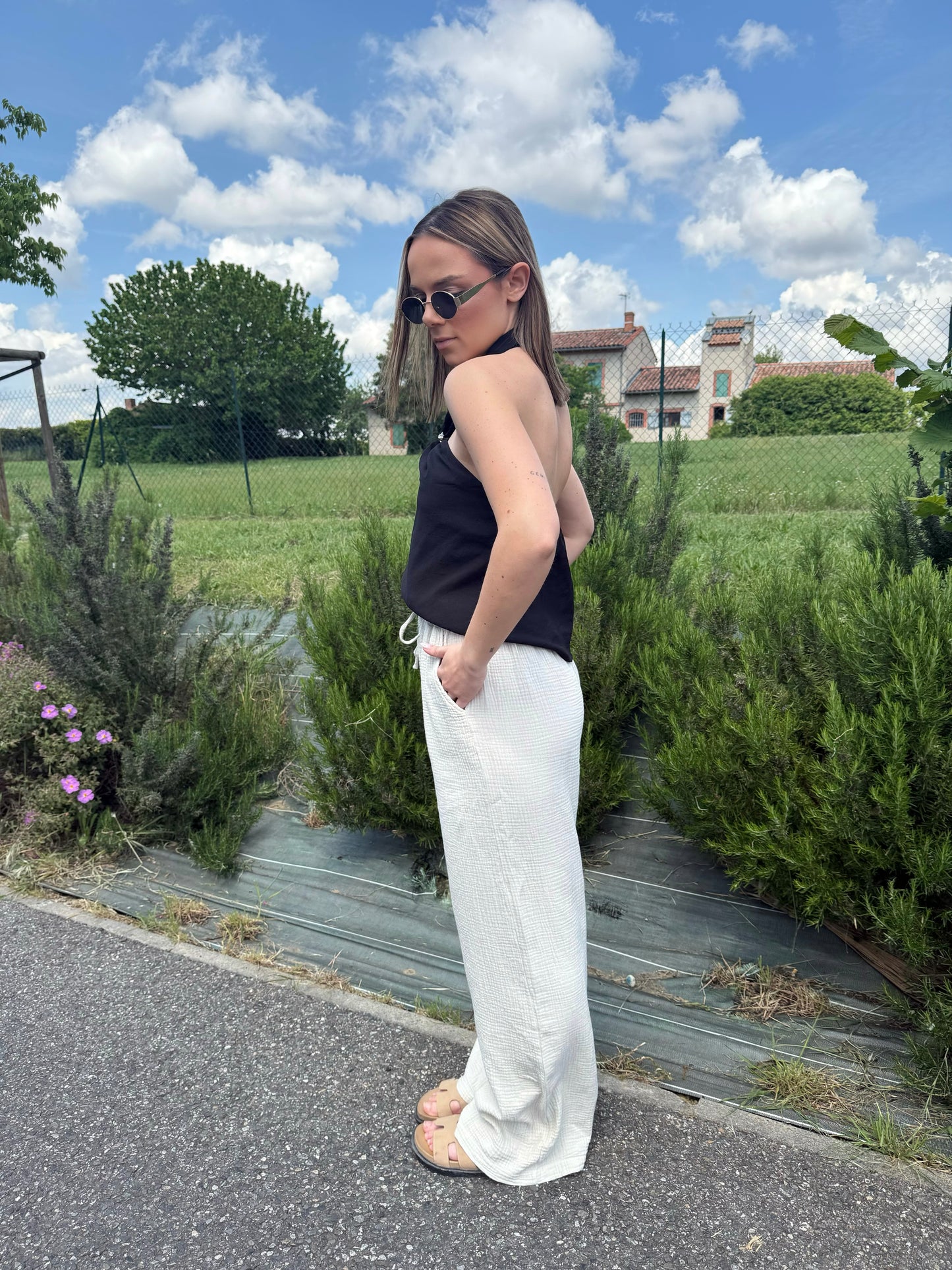 Pantalon Chloé gaze de coton