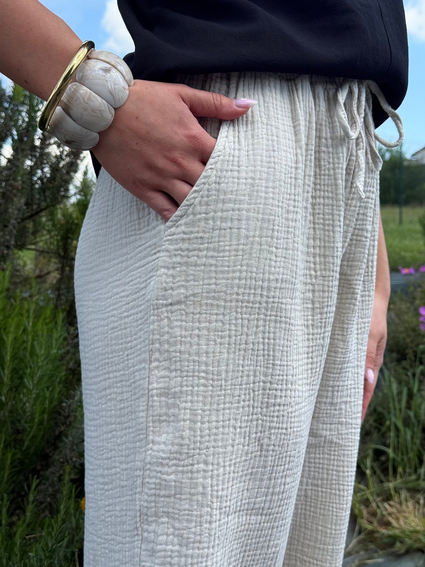 Pantalon Chloé gaze de coton