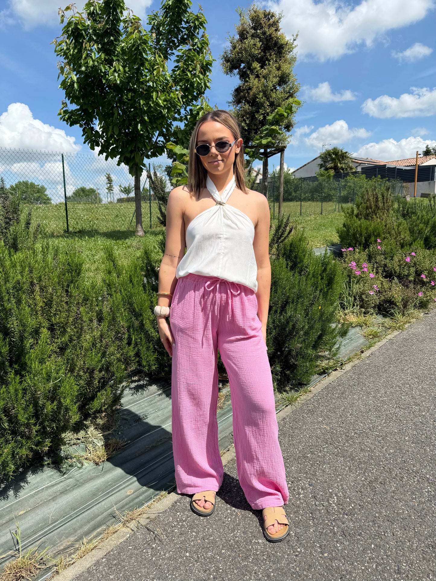 Pantalon Chloé gaze de coton