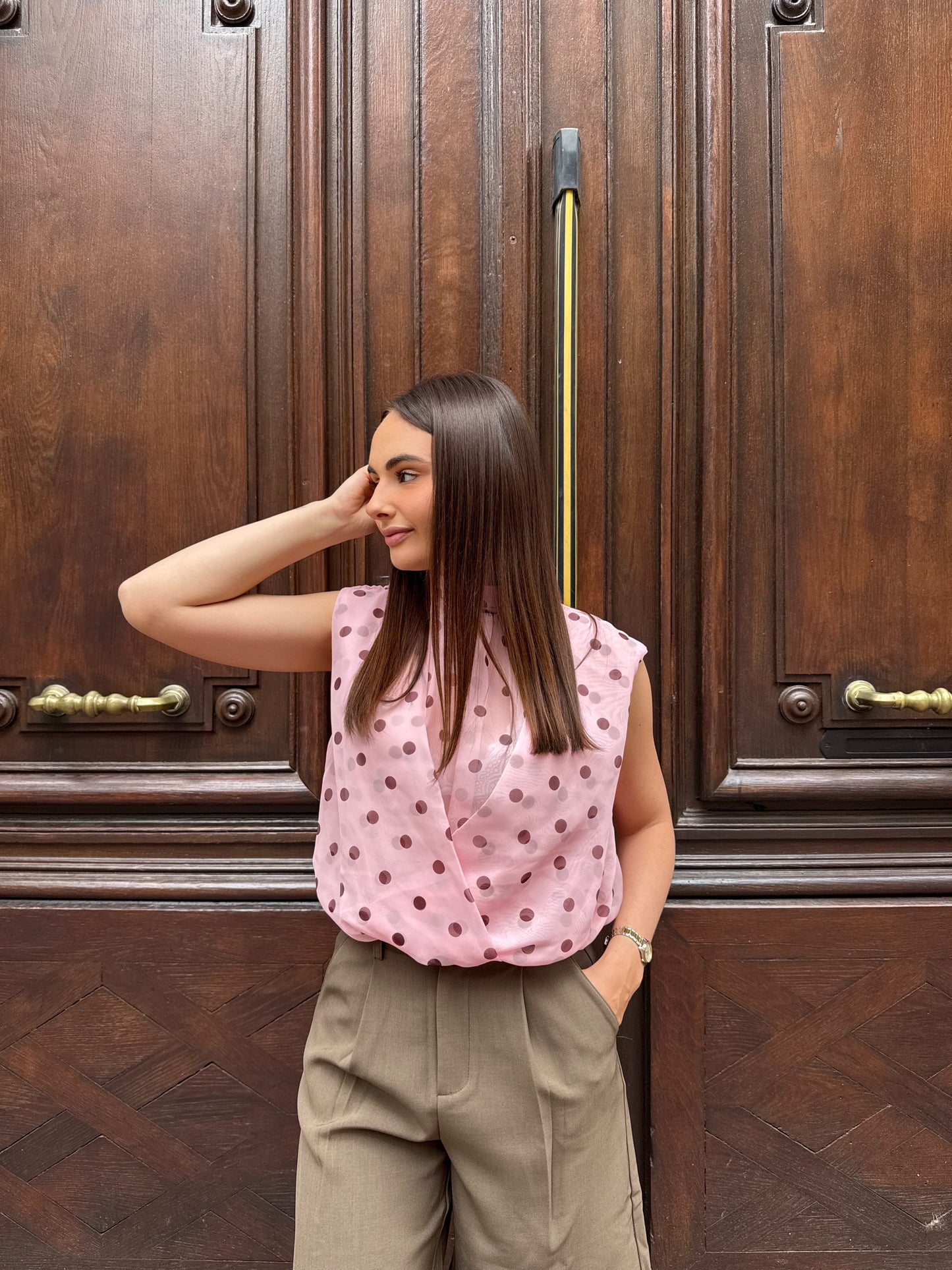 Top à pois Paola