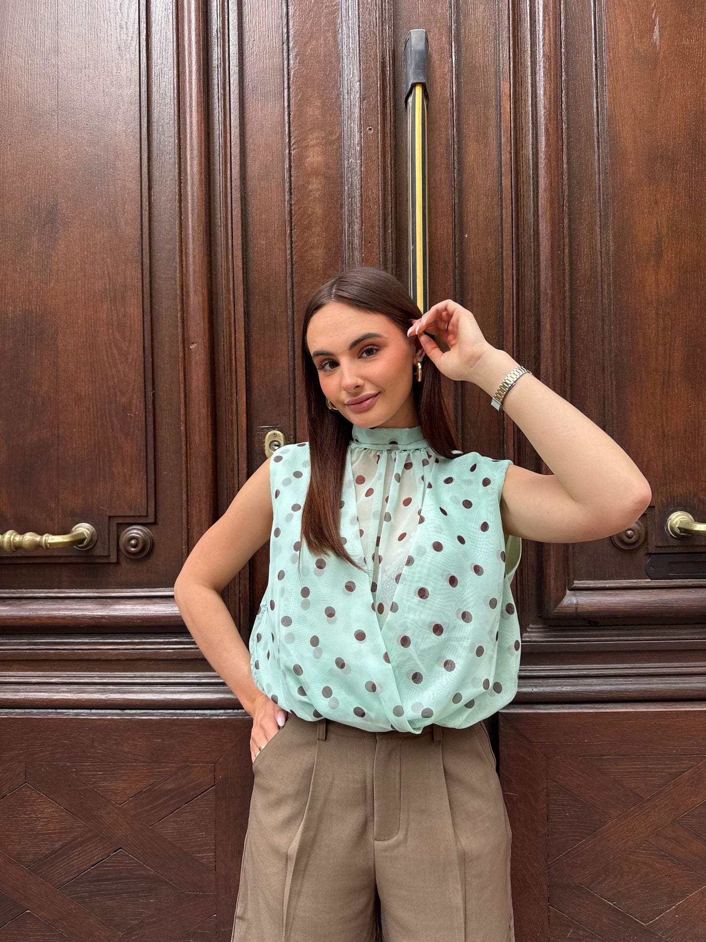 Top à pois Paola