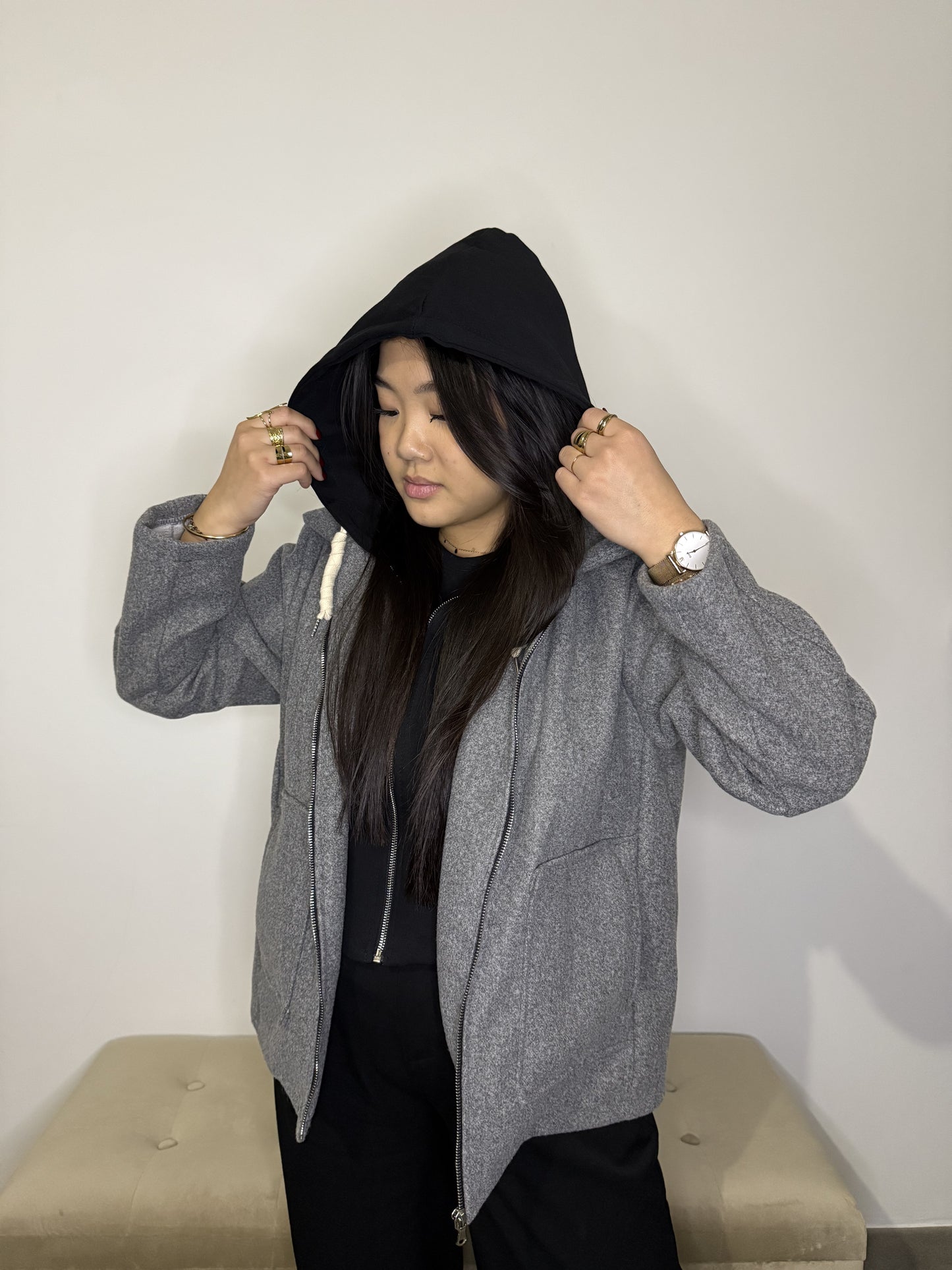 Veste sweat grise MIA