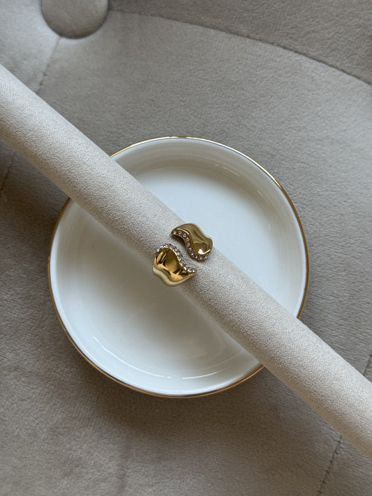 Bague dorée TESSA