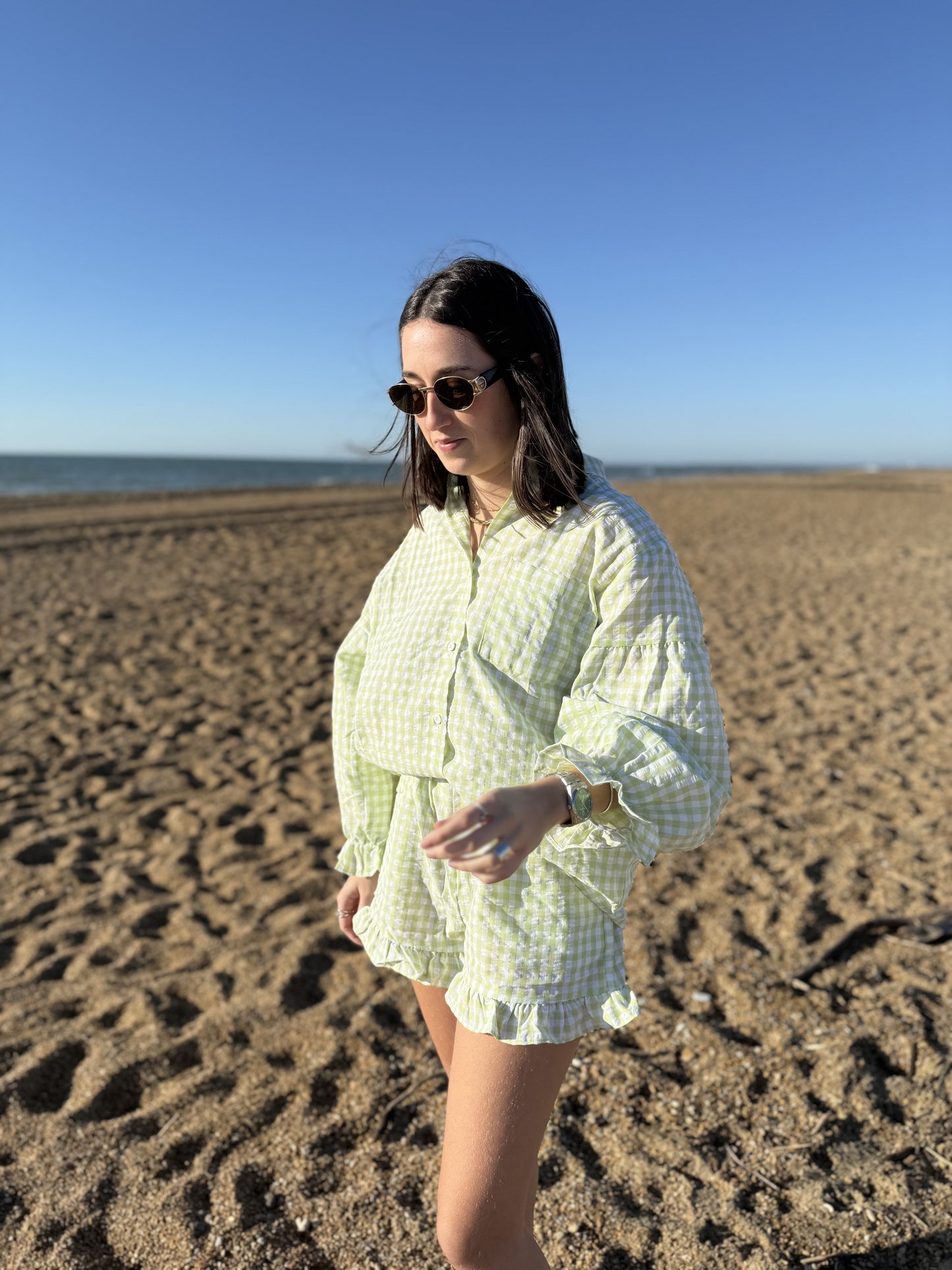 Chemise Vichy Vert