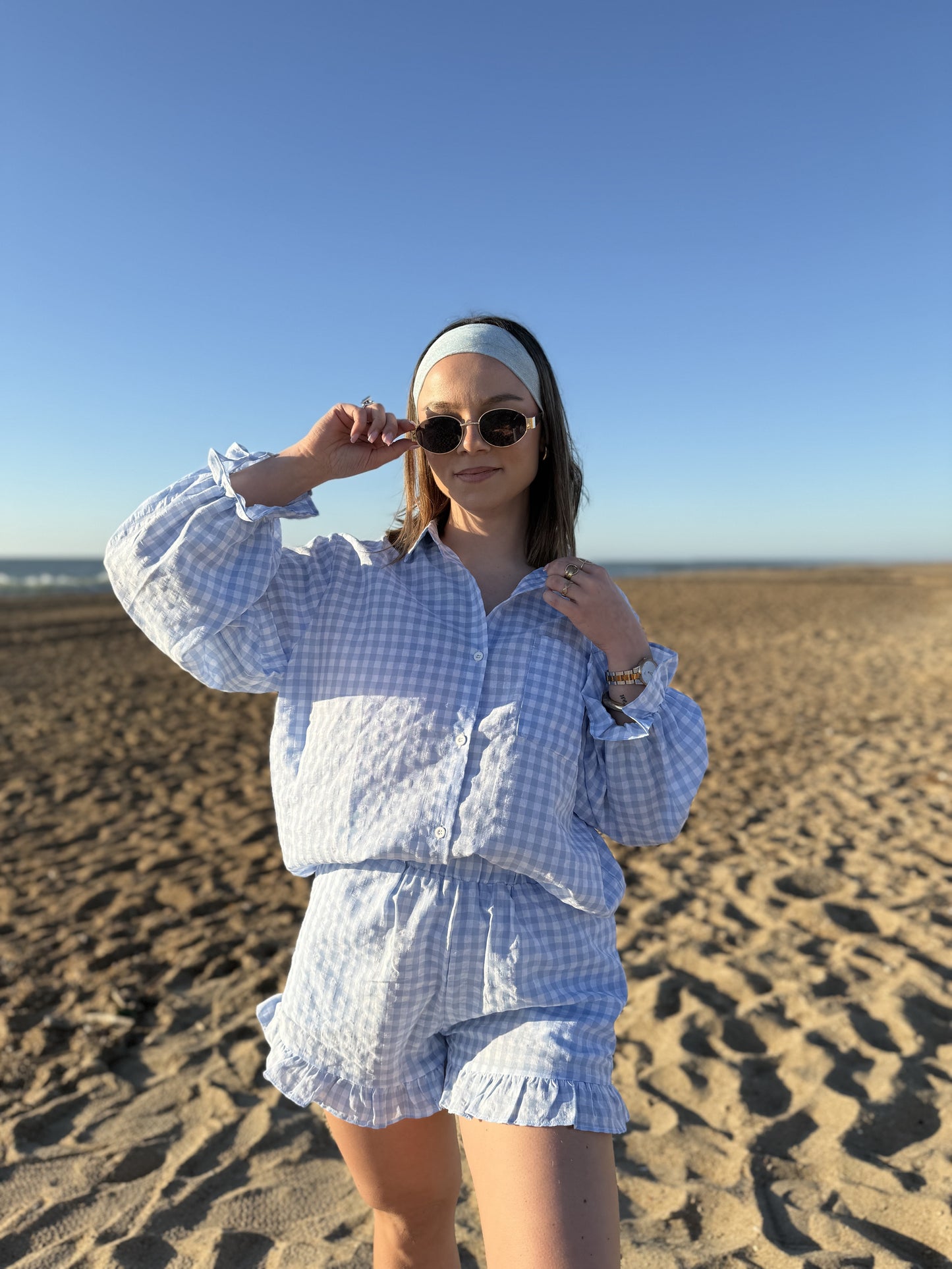ENSEMBLE VICHY BLEU