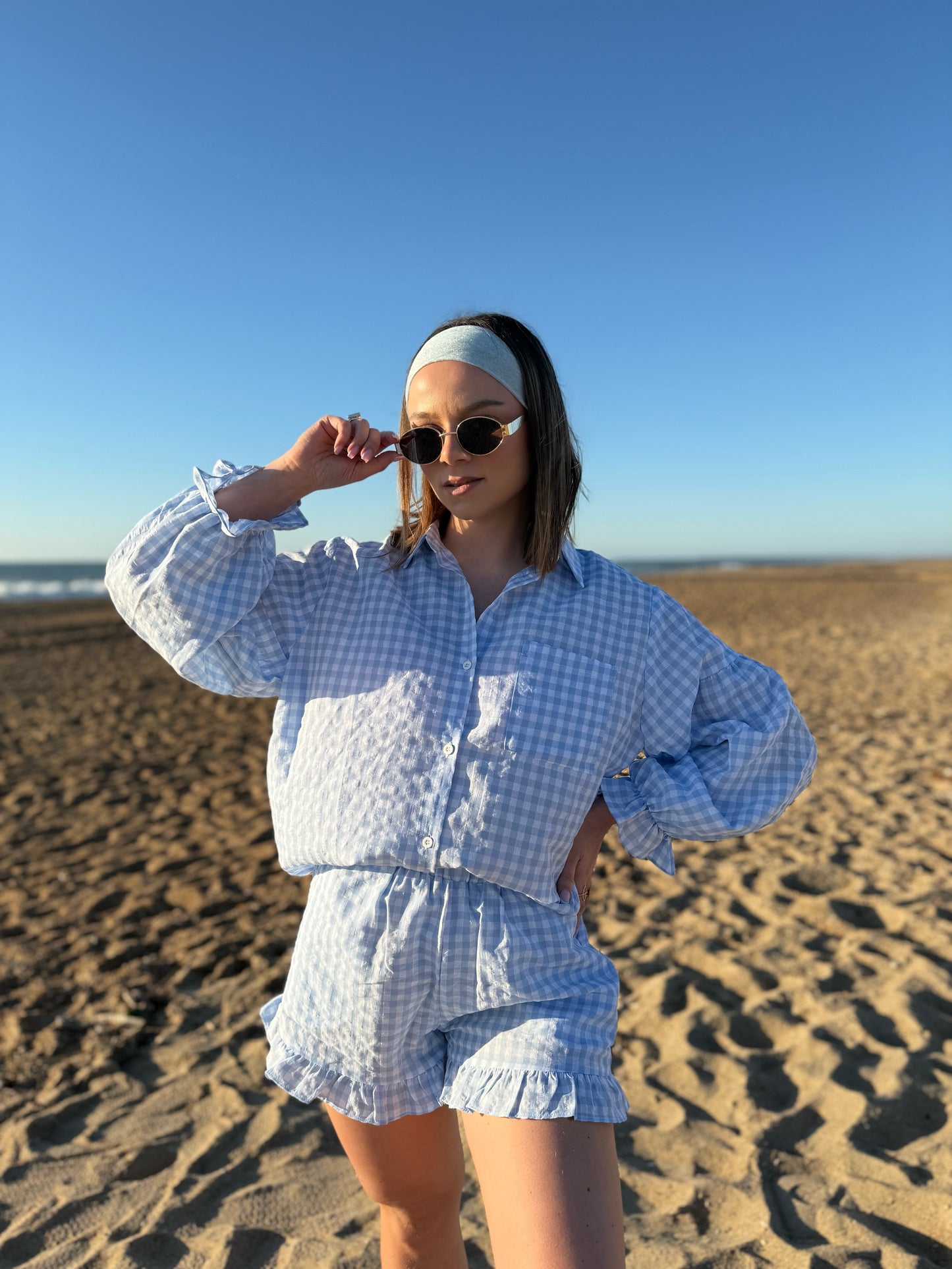Chemise Vichy Bleu
