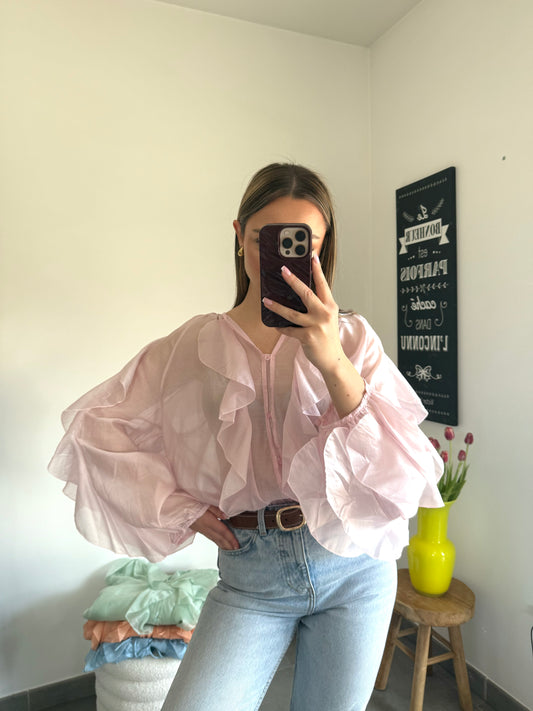 BLOUSE ELSA ROSE PÂLE
