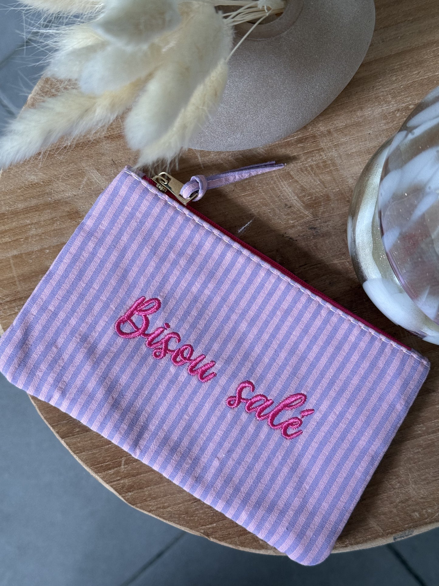 Pochette violette BISOU SALÉ