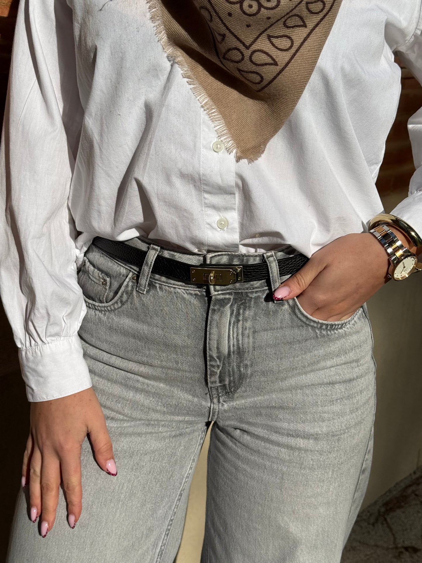 CEINTURE AJUSTABLE CUIR