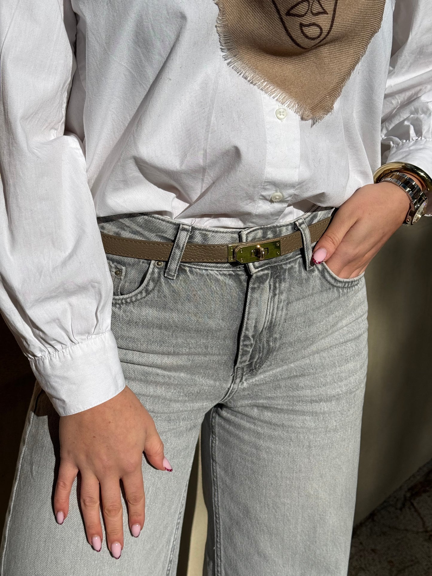 CEINTURE AJUSTABLE CUIR