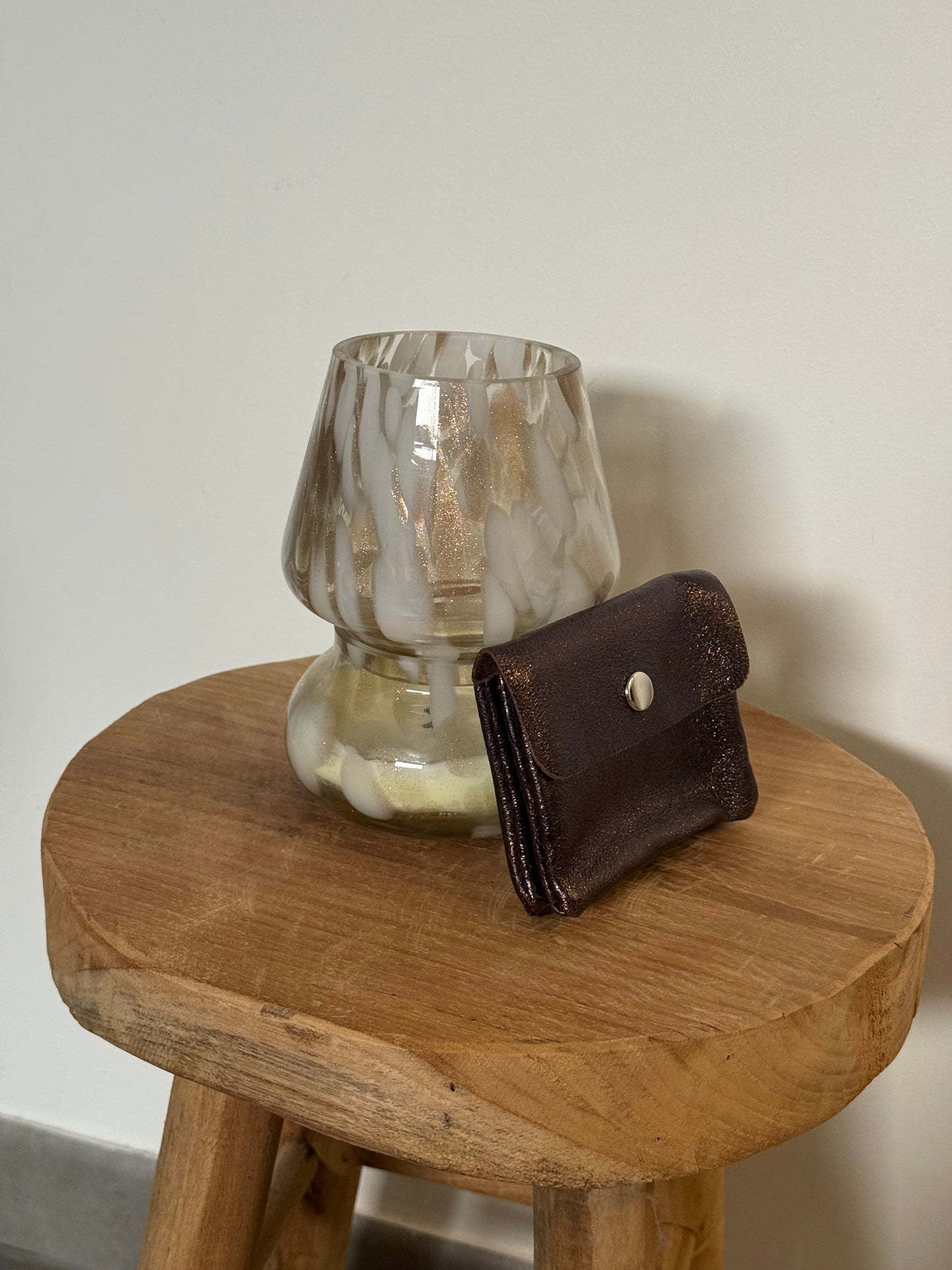 PORTE MONNAIE CHOCO 100% CUIR