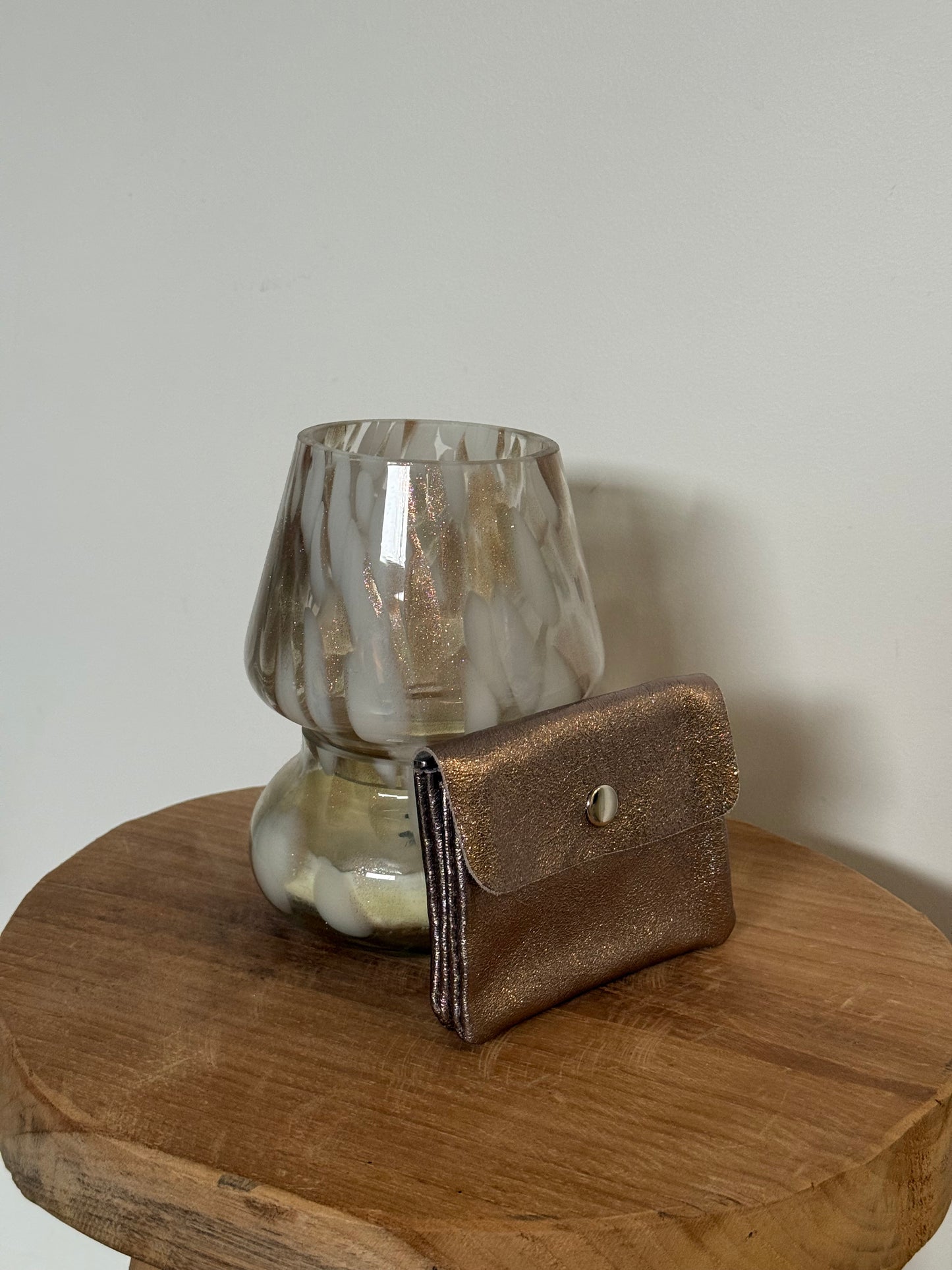 PORTE MONNAIE GRIS 100% CUIR