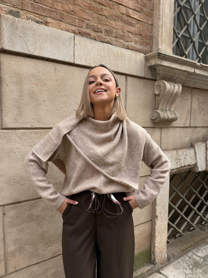 PULL ÉCHARPE GARANCE