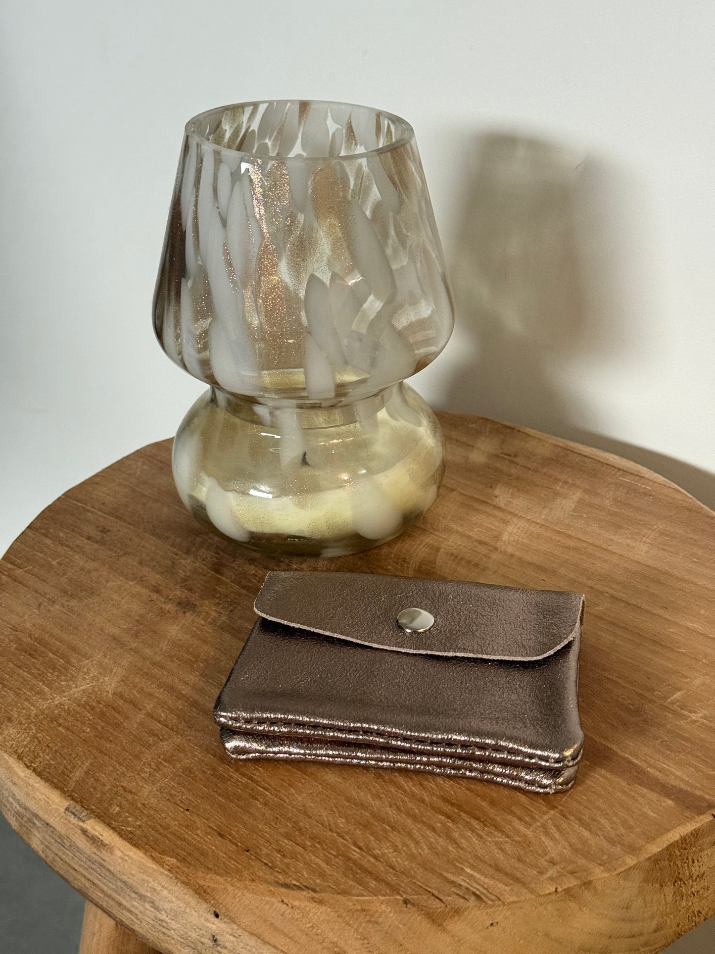 PORTE MONNAIE GRIS 100% CUIR