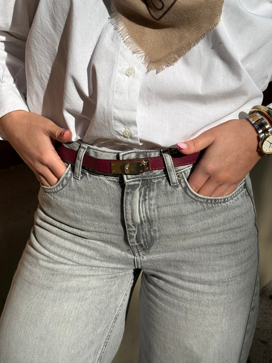 CEINTURE AJUSTABLE CUIR