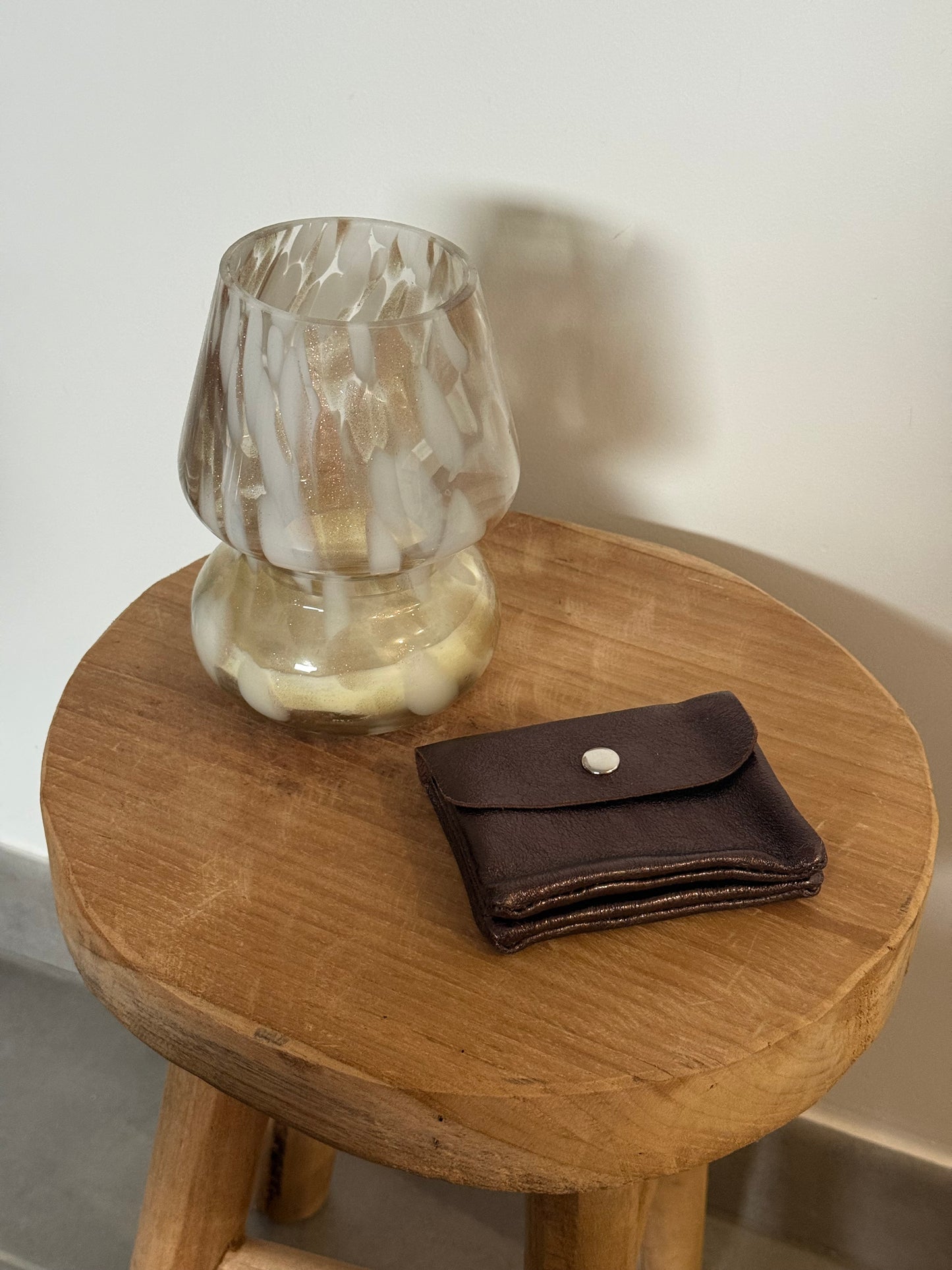 PORTE MONNAIE CHOCO 100% CUIR