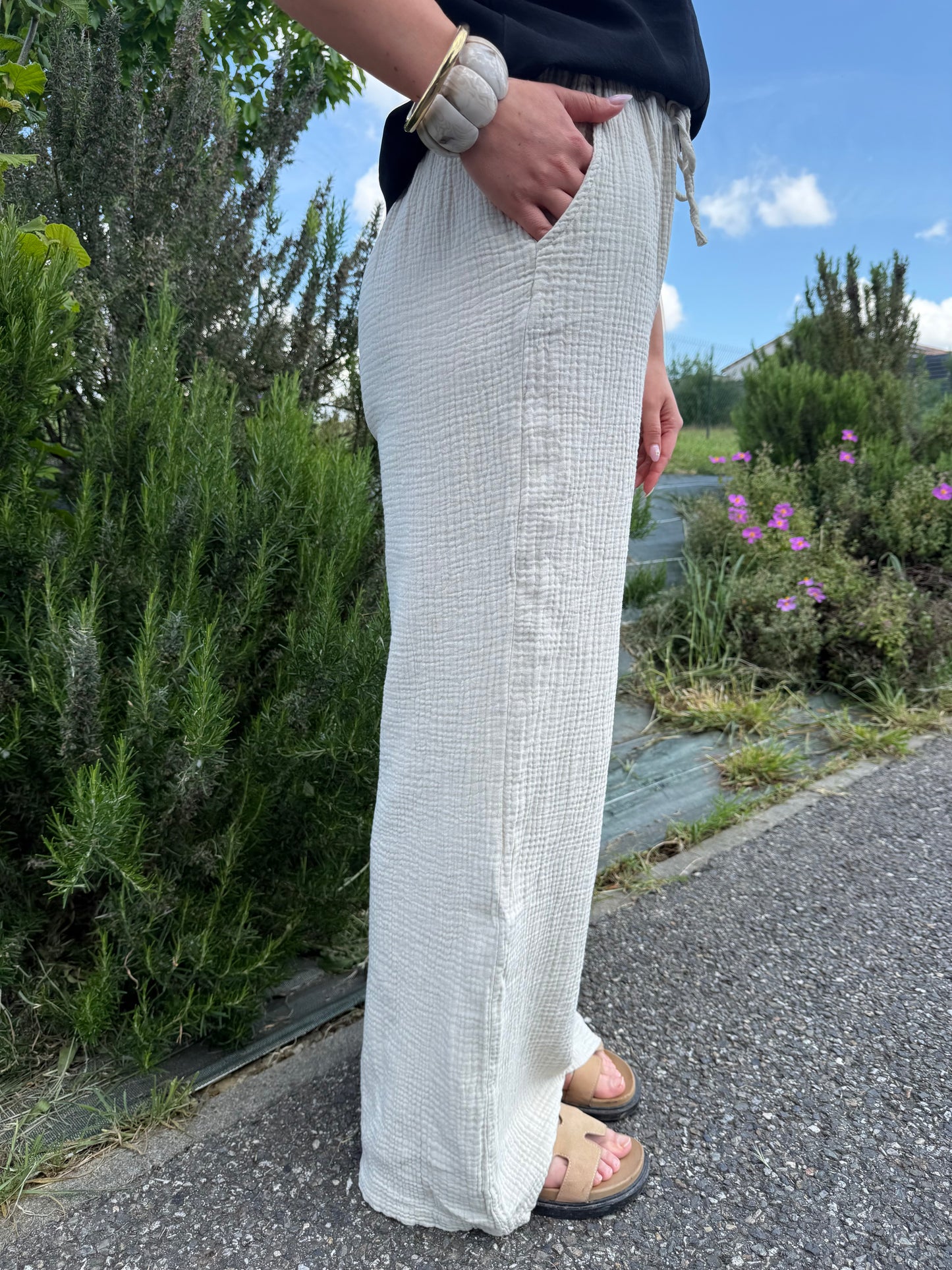 Pantalon Chloé gaze de coton