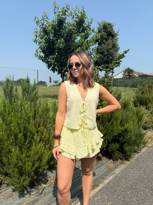 Top jaune Louane