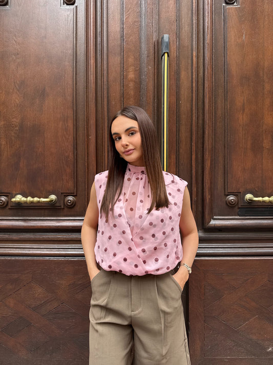 Top à pois Paola