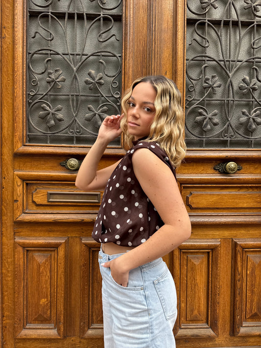 Top à pois Paola