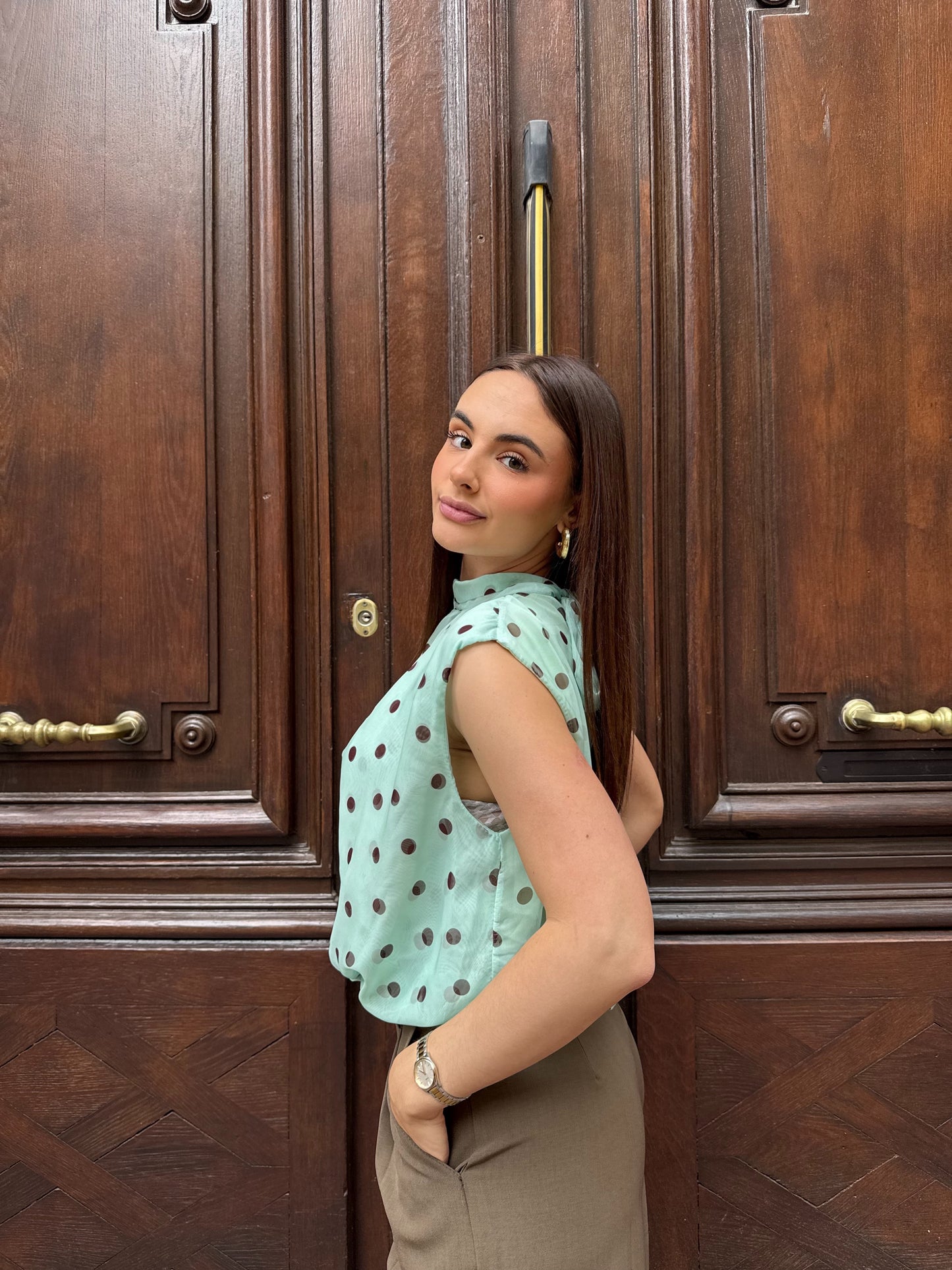 Top à pois Paola