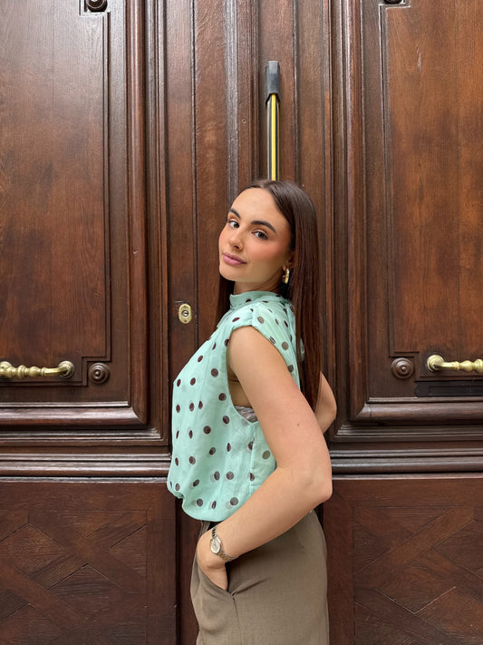 Top à pois Paola