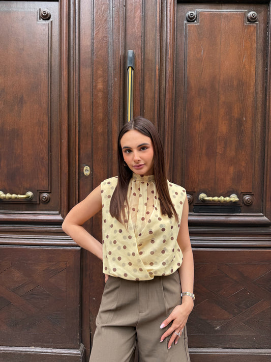Top à pois Paola