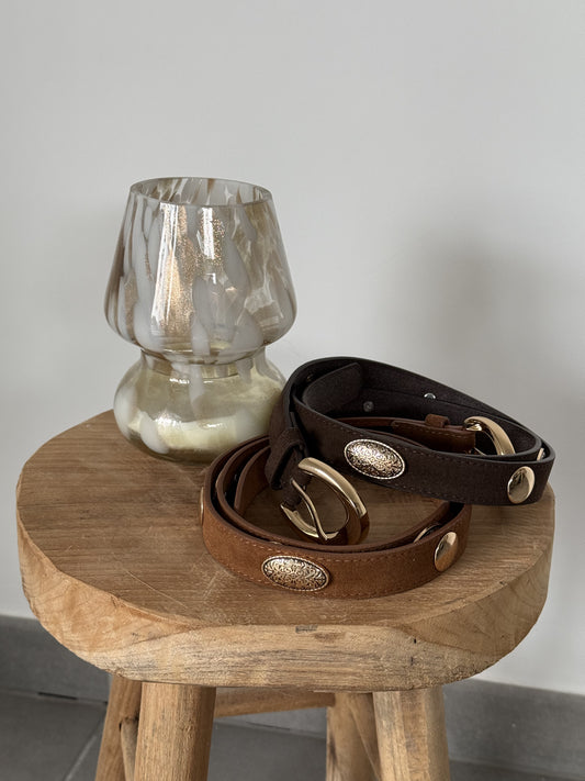 CEINTURE WESTERN MARRON