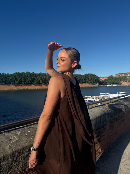 ROBE ÉSMÉE MARRON
