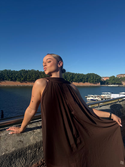 ROBE ÉSMÉE MARRON