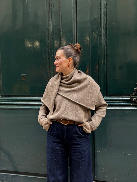 PULL ÉCHARPE GARANCE