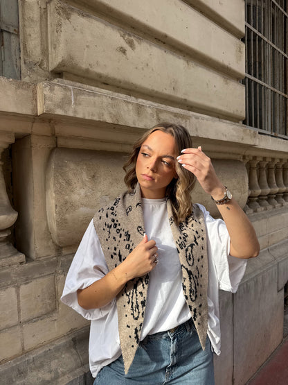 FOULARD BÉA TAUPE