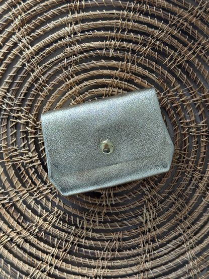 PORTE-MONNAIE DORÉ 100% CUIR