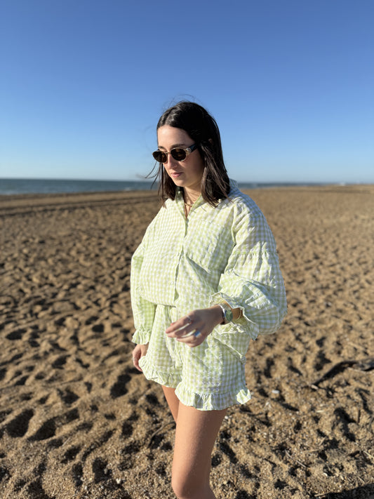 Chemise Vichy Vert