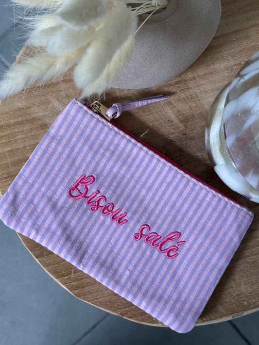 Pochette violette BISOU SALÉ