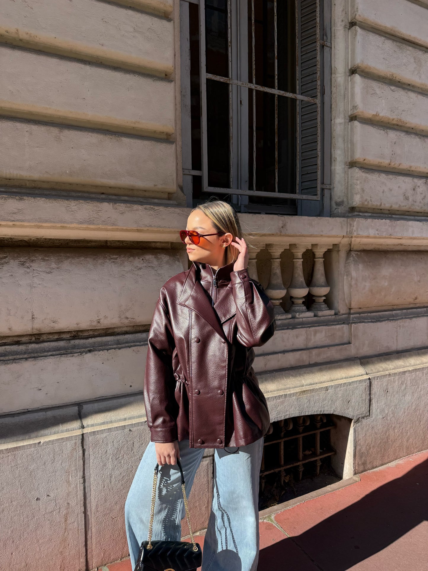 Veste simili cuir Naëlle