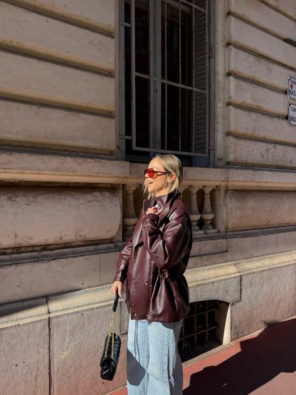 Veste simili cuir Naëlle